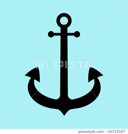 Anchor icon flat - Stock Illustration [26755567] - PIXTA