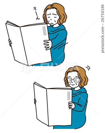 阿姨看報紙 26758186