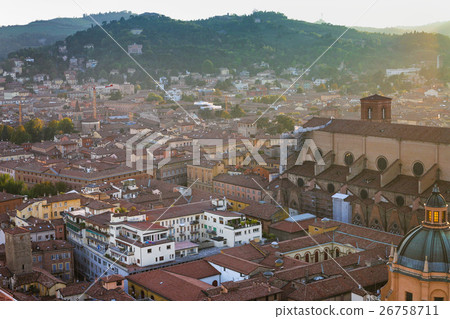 above view of Bologna town from Torre Asinelli above view of Bologna town from Torre Asinelli 26758711