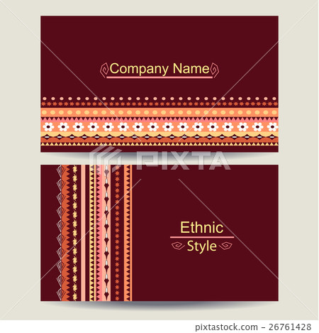 Ethnic business card template 26761428