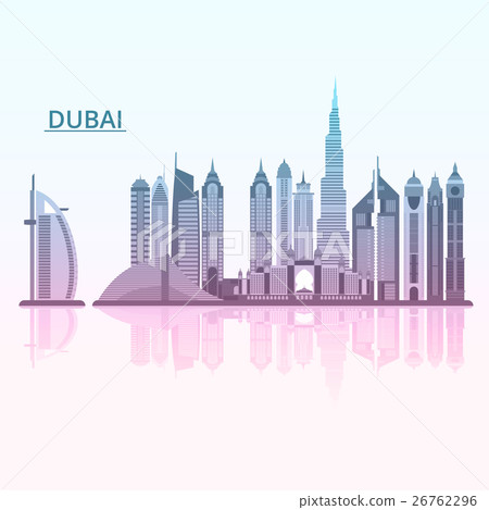 Vector illustration of Dubai city Vector illustration of Dubai city 26762296