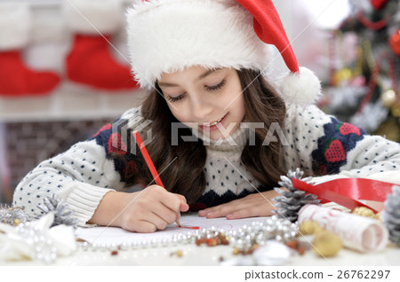 Girl writing letter Girl writing letter 26762297