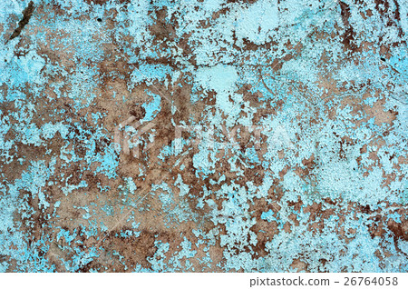 Peeling paint blue paint wall Peeling paint blue paint wall 26764058