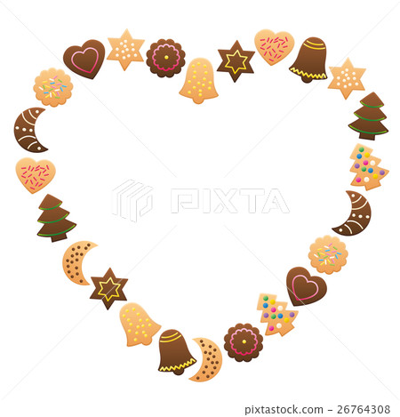 Christmas Cookies Frame Heart Love Christmas Cookies Frame Heart Love 26764308