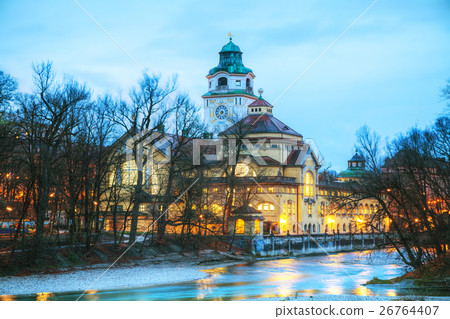 The Volksbad with the Clocktower in Munich 26764407