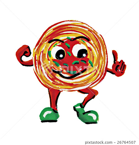 Painting spaghetti man character 26764507