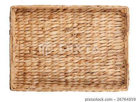 Wooven tray on white background 26764859