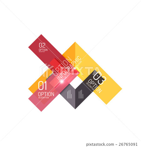 Abstract background, geometric infographic option 26765091