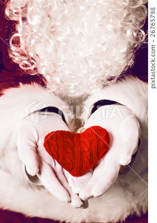 Santa Claus holding gift Santa Claus holding gift 26765798
