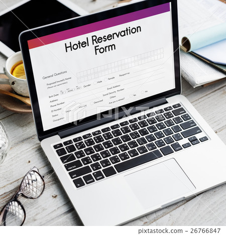 Hotel Booking Reservation Form Concept Hotel Booking Reservation Form Concept 26766847