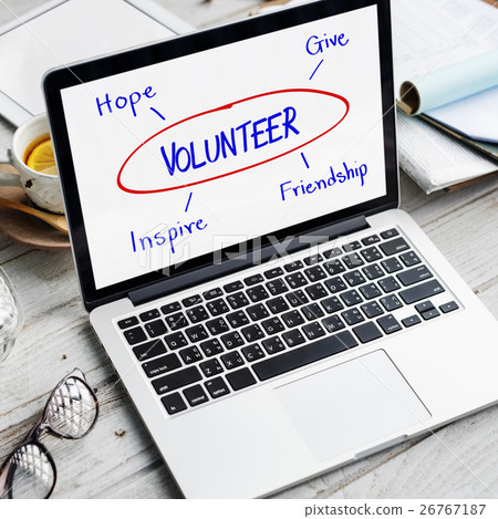 Volunteer Support Care Assistance Help Concept Volunteer Support Care Assistance Help Concept 26767187
