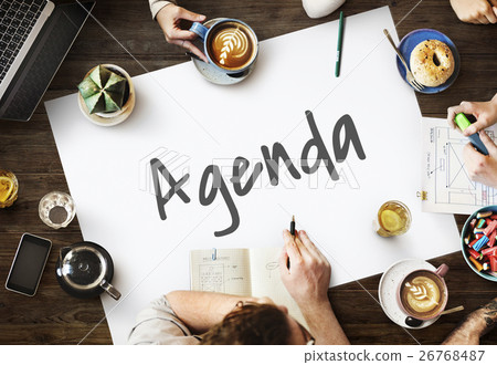 Agenda Calendar Planner Urgent Concept 26768487