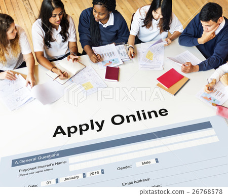 Apply Online Application College Form Concept 26768578
