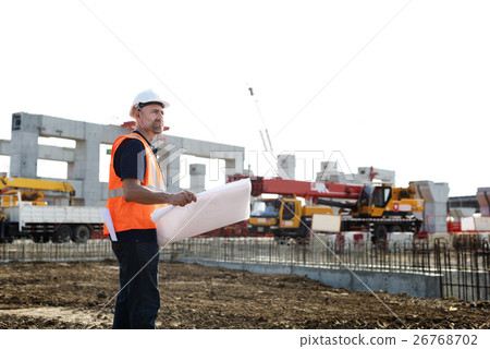 Blueprint Architect Career Structure Construction Concept 26768702