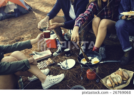People Friendship Hangout Traveling Destination Camping Concept People Friendship Hangout Traveling Destination Camping Concept 26769068
