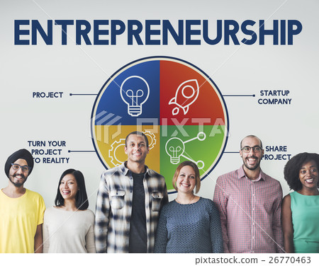 Entrepreneurship Tycoon Small Business Enterprise Concept Entrepreneurship Tycoon Small Business Enterprise Concept 26770463