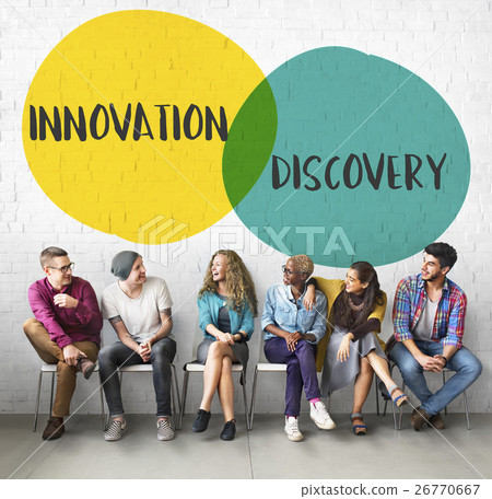 Innovation Discovery Ideas Motivation Circles Concept Innovation Discovery Ideas Motivation Circles Concept 26770667