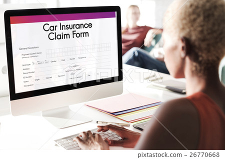 Car Insurance Claim Form Concept Car Insurance Claim Form Concept 26770668