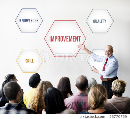 Improvement Success Training Geometric Forms Graphic 26770769