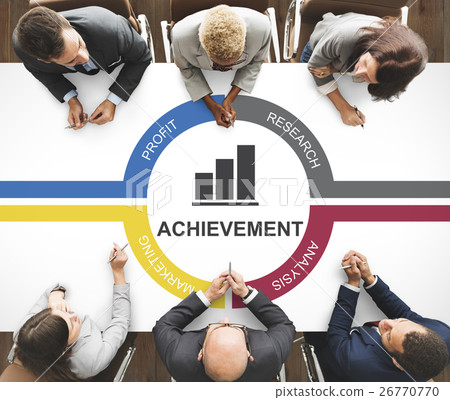 Target Achievement Mission Bar Chart Concept 26770770