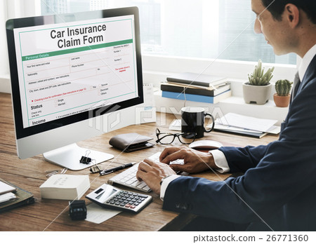 Vehicle Car Insurance Claim Form Concept Vehicle Car Insurance Claim Form Concept 26771360