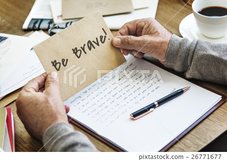 Be Brave Positive Change Concept Be Brave Positive Change Concept 26771677
