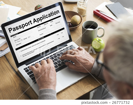 Passport Application Form FIlling Concept 26771732