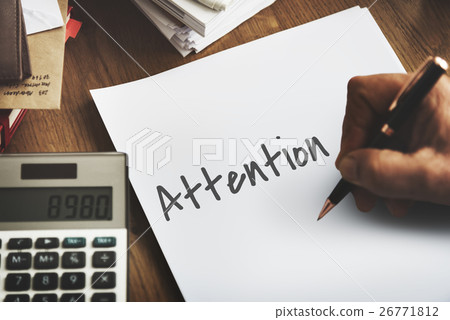 Attention Urgent Planner Agenda Concept 26771812