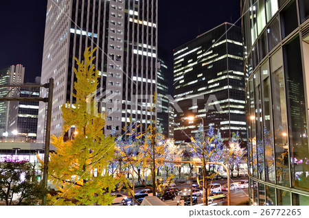 大阪禦堂筋的夜景 26772265