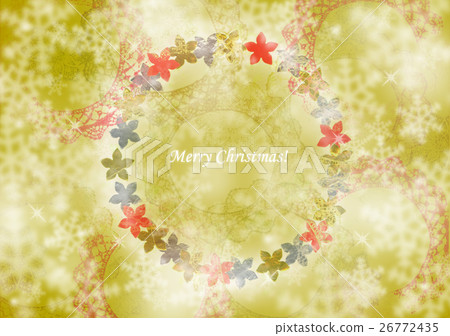 聖誕花環留言卡 聖誕花環留言卡 26772435
