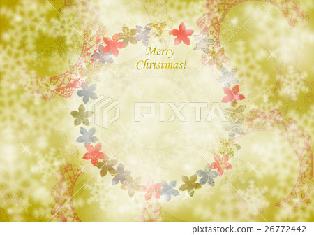 聖誕花環留言卡 聖誕花環留言卡 26772442