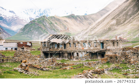 Old Empty Abandoned Forsaken Village With 26774332