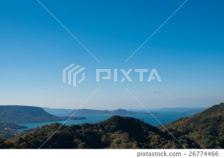 瀨戶內海和初冬的島嶼(我希望從香川縣Aji Ryuoyama公園到高鬆地區) 瀨戶內海和初冬的島嶼(我希望從香川縣Aji Ryuoyama公園到高鬆地區) 26774466