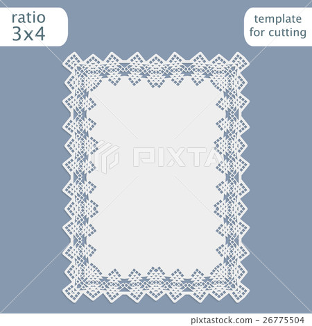 Greeting card with openwork border Greeting card with openwork border 26775504
