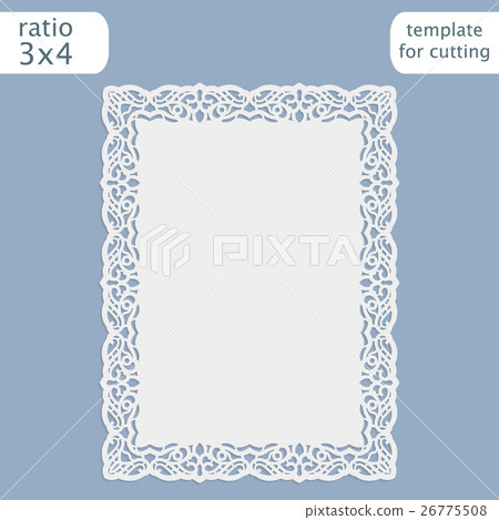 Greeting card with openwork border Greeting card with openwork border 26775508