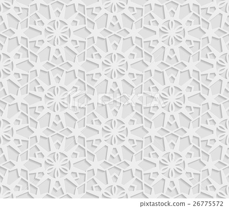 Seamless Arabic Geometric Pattern Stock Illustration 26775572 Pixta