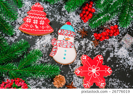 Beautiful Christmas background with decorations 26776019