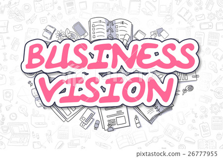 Business Vision - Cartoon Magenta Word. Business 26777955