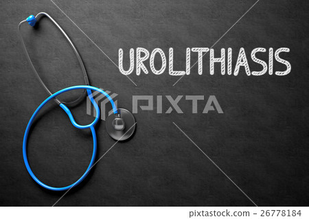 Chalkboard with Urolithiasis. 3D Illustration. Chalkboard with Urolithiasis. 3D Illustration. 26778184