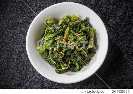菠菜的Namul Namul韓國菠菜的食物 26780655