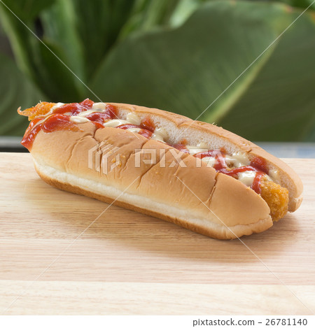 hot dog with ketchup hot dog with ketchup 26781140