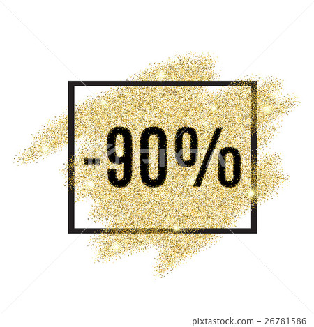 90 percent off discount promotion tag. 90 percent off discount promotion tag. 26781586