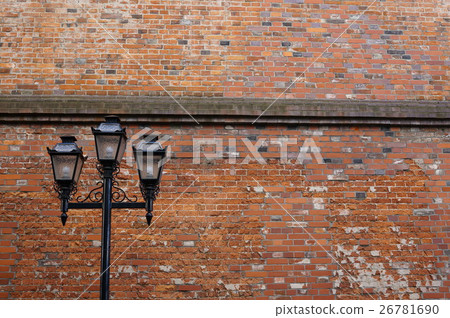 Street lights and red bricks Street lights and red bricks 26781690