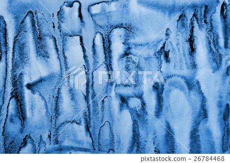 Abstract blue watercolor on paper texture  26784468