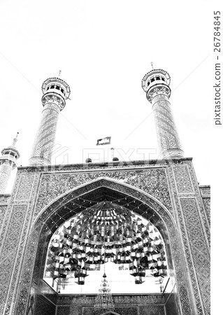 in iran  and old antique mosque    minaret 26784845