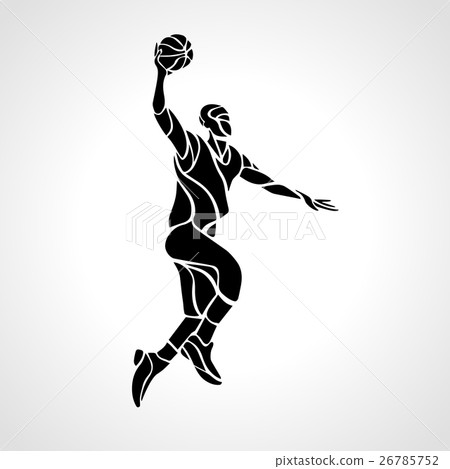 Basketball player. Slam Dunk Silhouette 26785752
