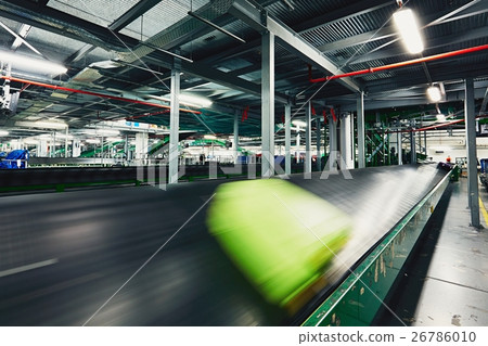 Baggage on conveyor belt Baggage on conveyor belt 26786010