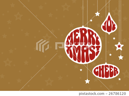 Christmas background with funky ornaments Christmas background with funky ornaments 26786120