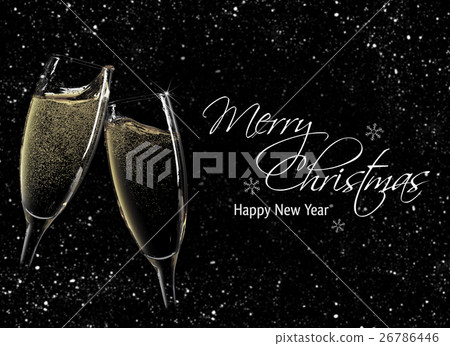 Cheers! Two champagne glasses 26786446