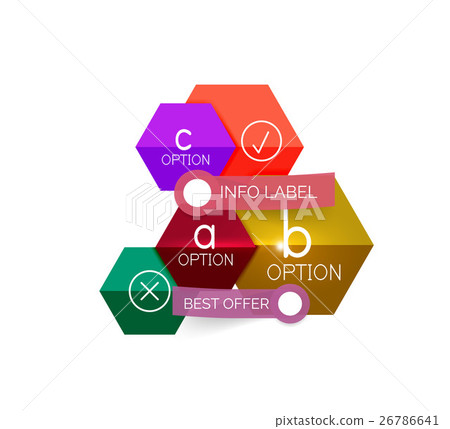 Geometric business infographics templates Geometric business infographics templates 26786641